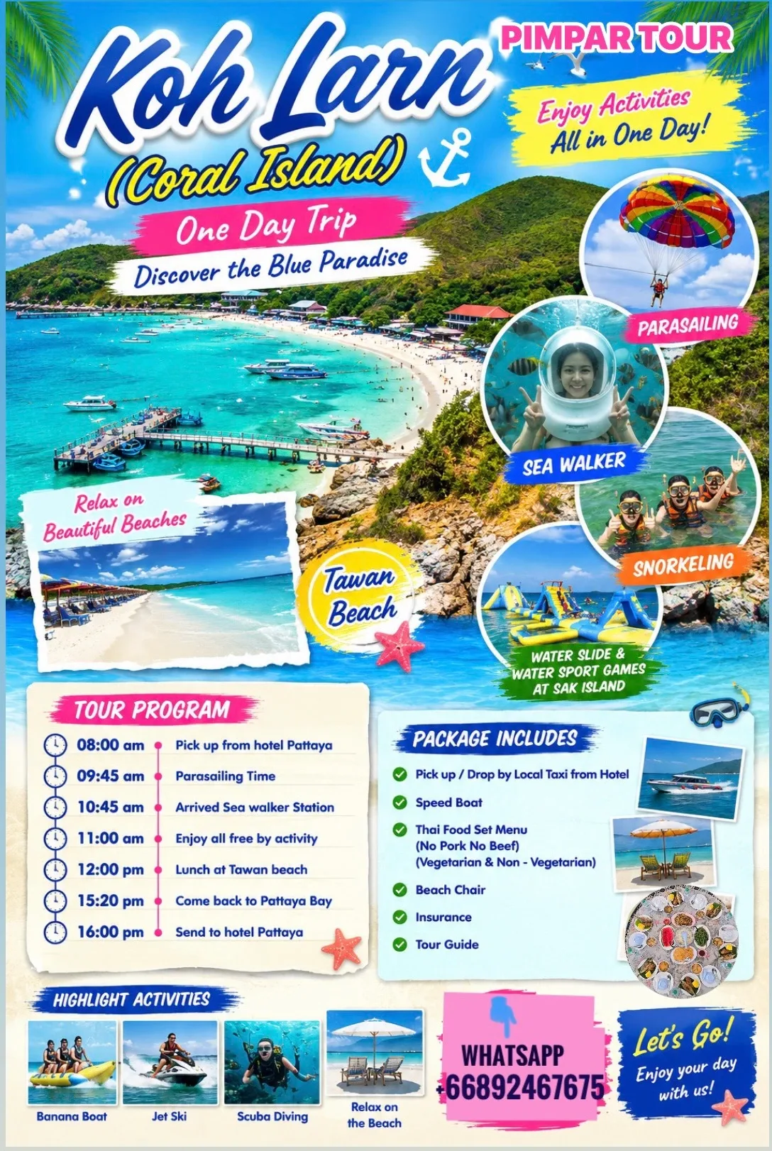 ทัวร์เกาะล้าน หาดตาแหวน One Day Trip