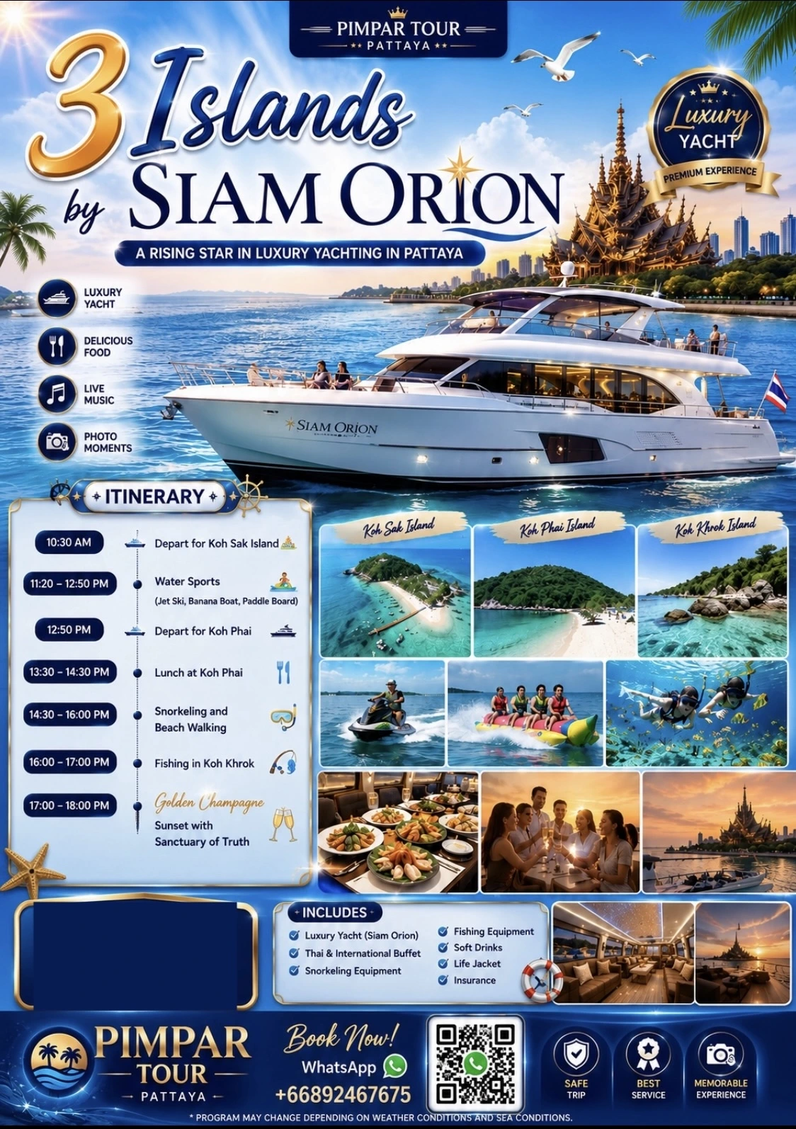 ยอชท์ปาร์ตี้พัทยา Sunset Cruise